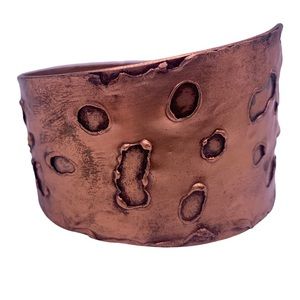 Distressed Copper Cuff Bracelet